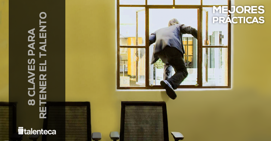 persona escapando del trabajo-claves para retener el talento