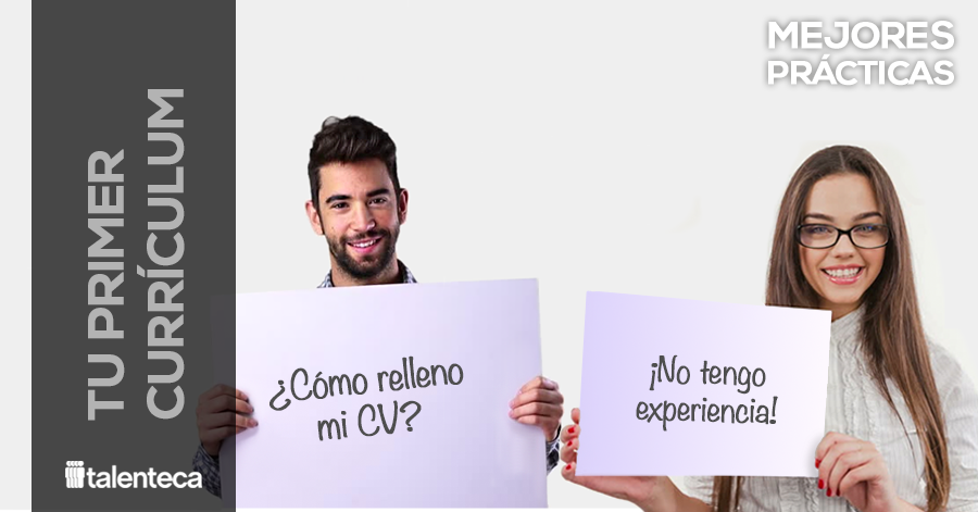 Imagen de dos jovenes buscando empleo y haciendo su primer curriculum