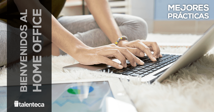 Trabajo desde casa - Persona con laptop haciendo Home office